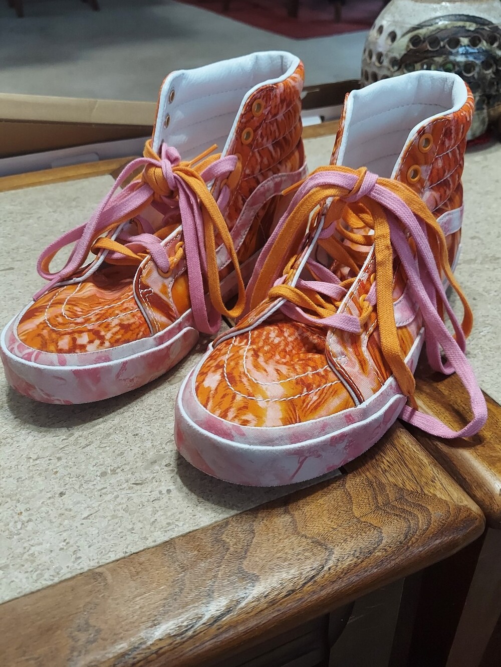 Vans Collina Strada SK8-Hi Orange and Pink Tie-Dye High-Tops  Unisex M7 Or W8.5 - Picture 2 of 13